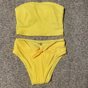 Yellow swim suit set